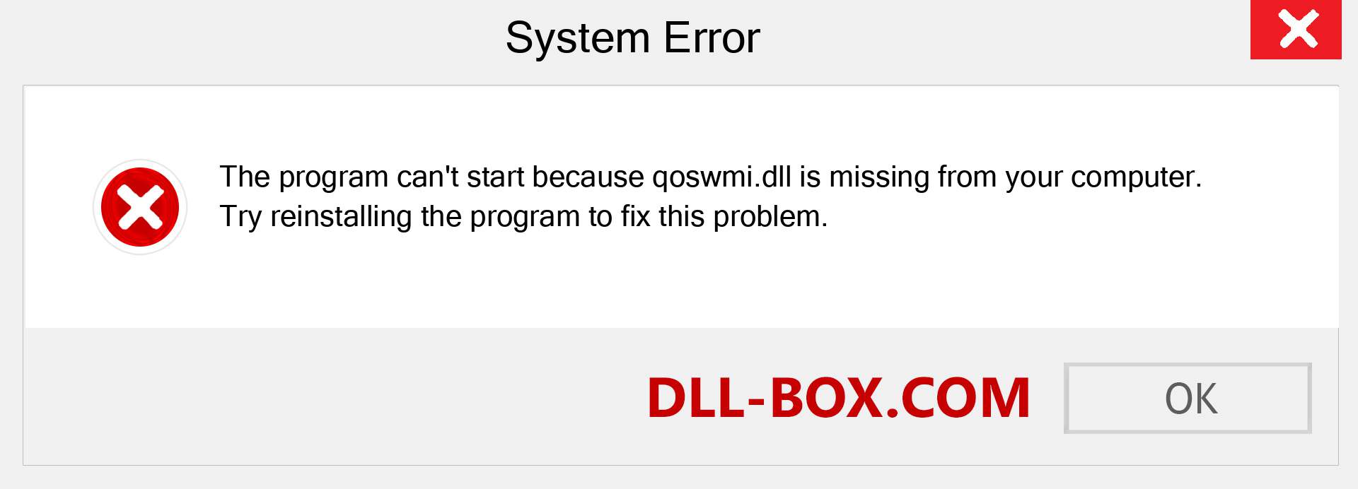  qoswmi.dll file is missing?. Download for Windows 7, 8, 10 - Fix  qoswmi dll Missing Error on Windows, photos, images